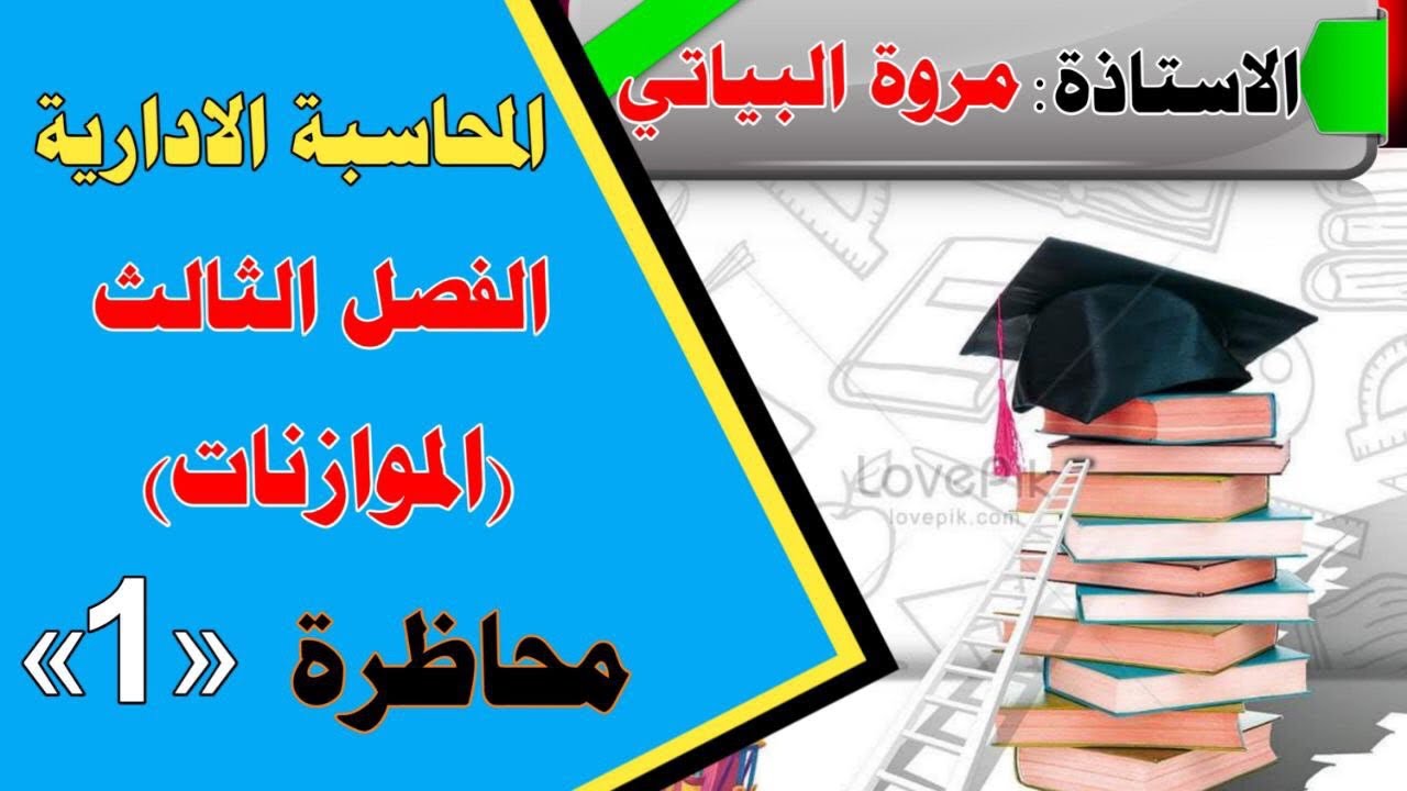 الفصل الثالث من المحاسبه الاداريه / محاضره 1/موازنه المبيعات