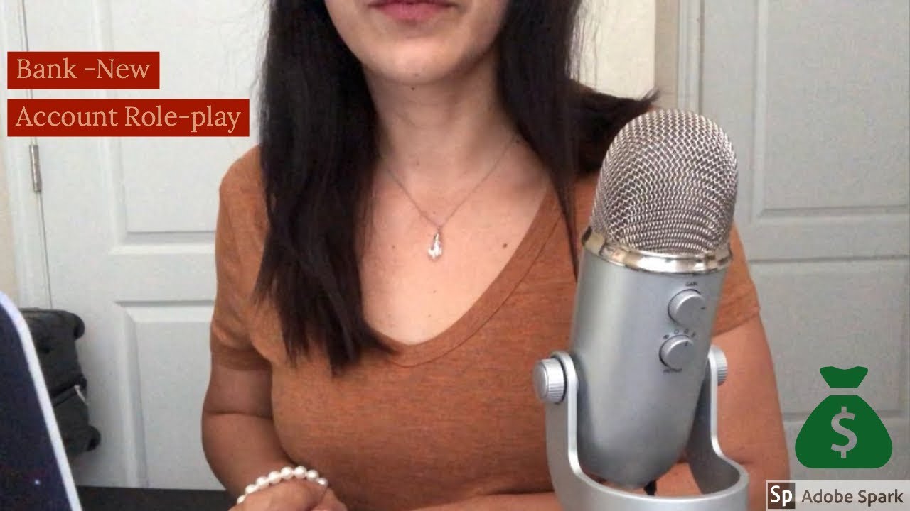 BANK 💰💵 NEW ACCOUNT - ROLEPLAY 👄 GUM CHEWING / TYPING ASMR