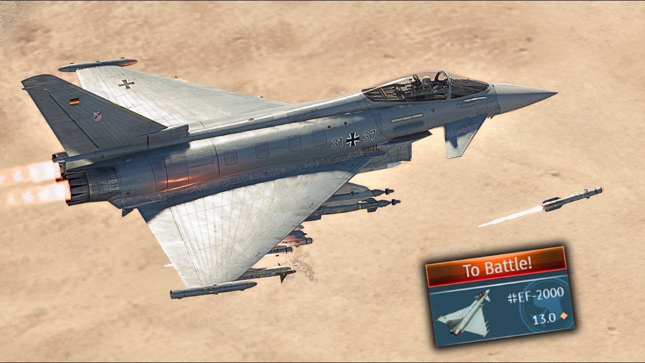 The New CAS King? EF-2000 Typhoon Destroys Tanks with Brimstones (War Thunder)