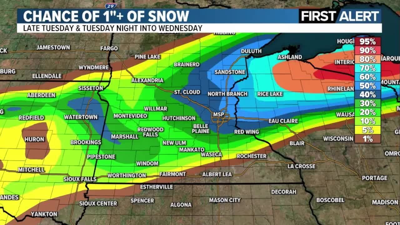 Light snow later today and tonight; watching possible weekend system
