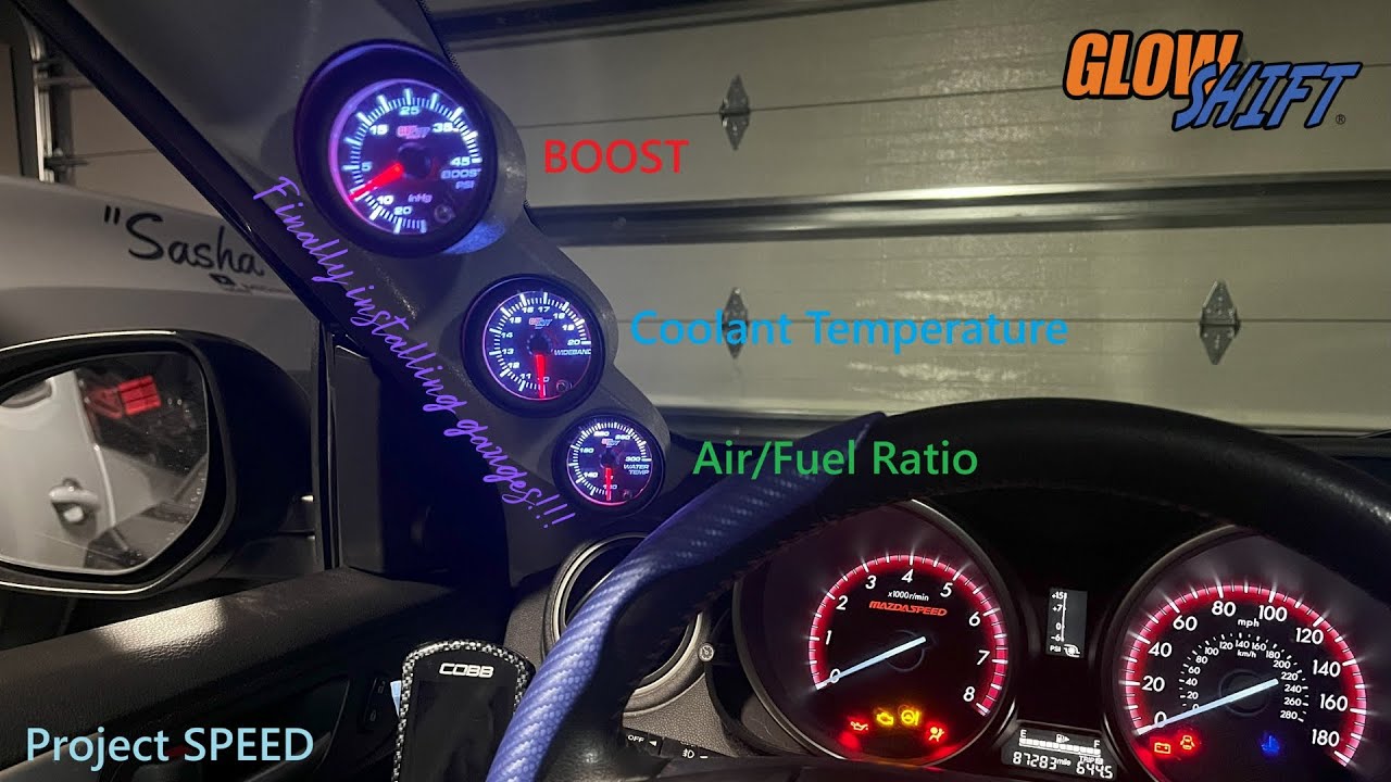 GlowShift Gauge Full Install: 2012 Mazdaspeed 3