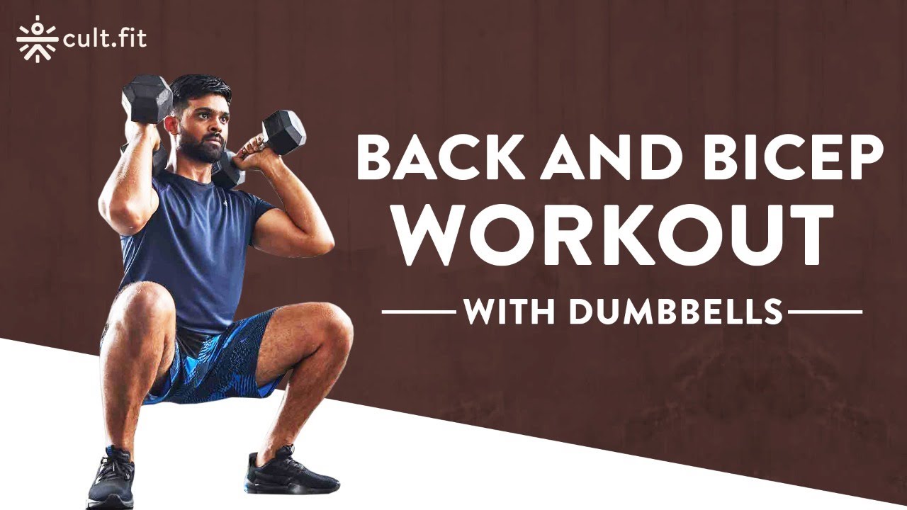 Back and Bicep Workout With Dumbbells | Equipment Workout | Workout for Beginners | @cult.official