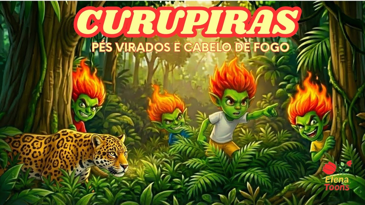 Pés virados e cabelo de fogo: O Curupira chegou! 👣🔥 (Clipe Musical)