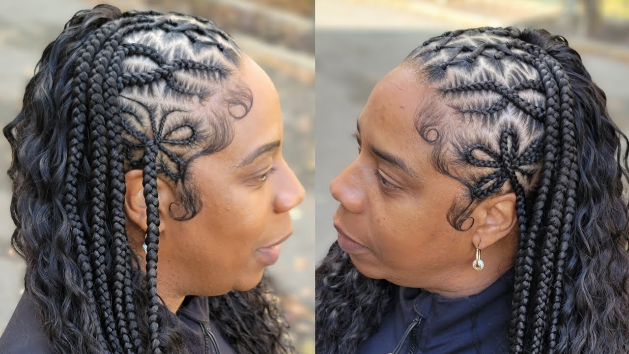 Half sewin half feedin design 💫 My client forced me to do this style 🤭😂💕