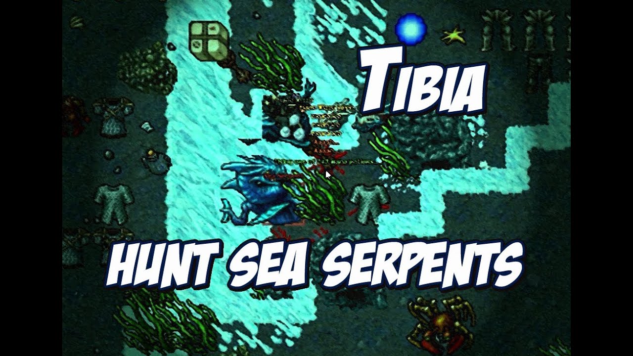 Respawn de Sea Serpents - Tibia Hunts #9 [LOOT ALTO][EXP ALTA]