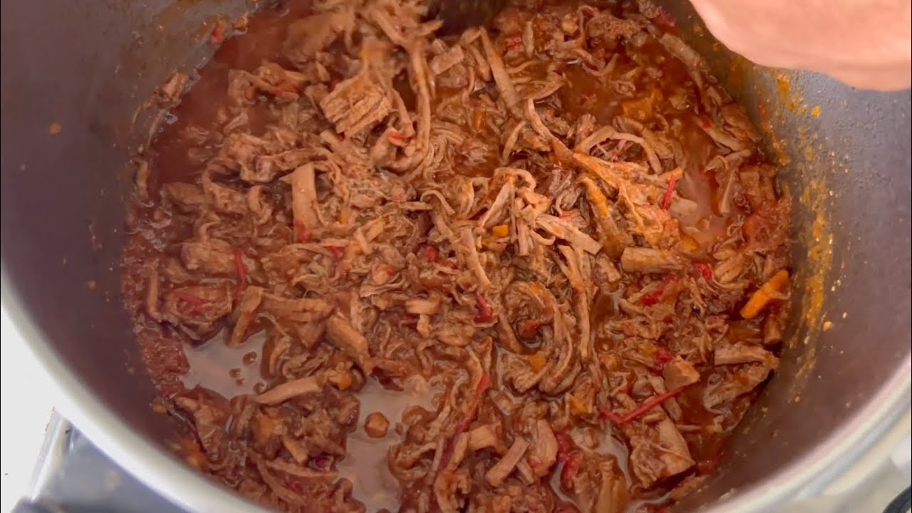 COMO HACER CARNE DESMECHADA A LA OLLA 💪🏻🔥