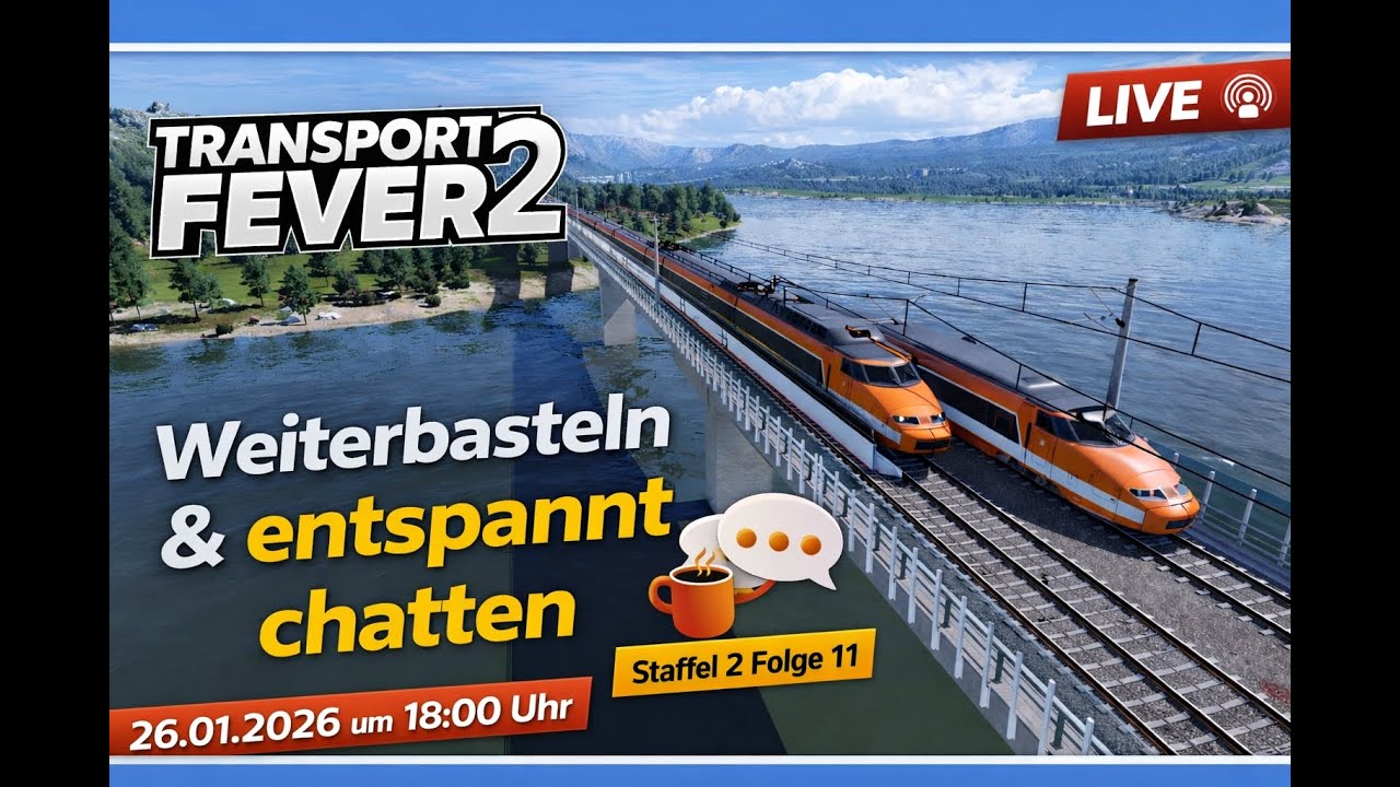 Livestreamsufzeichnung🚆 TPF 2 🚆 2 Strecken eingeweiht | Staffel 2 Folge 11 | Beautiful Railroads