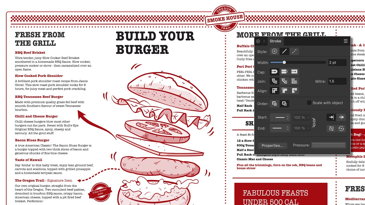 Панель Stroke (Affinity Publisher)
