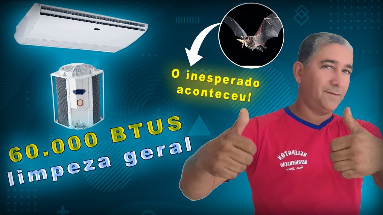 APRENDA A FAZER LIMPEZA EM CENTRAL DE AR DE 60.000 BTUS