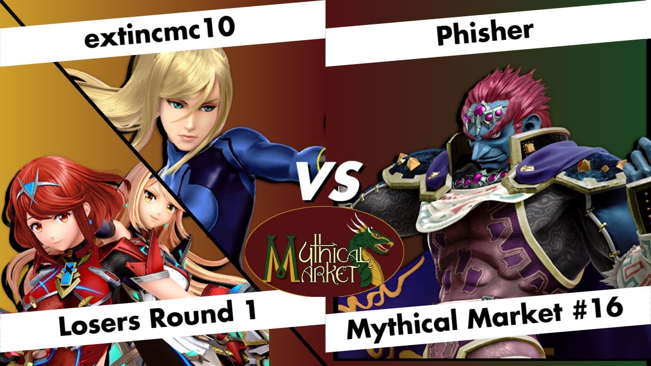 Mythical Market Smash #16 - Losers Round 1 - extincmc10 (ZSS/Aegis) vs. Phisher (Ganondorf) - SSBU