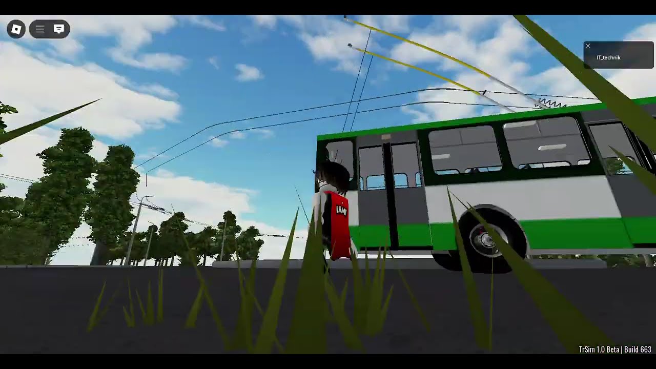 roblox troleybus sim 2.0  beta zatahová linka