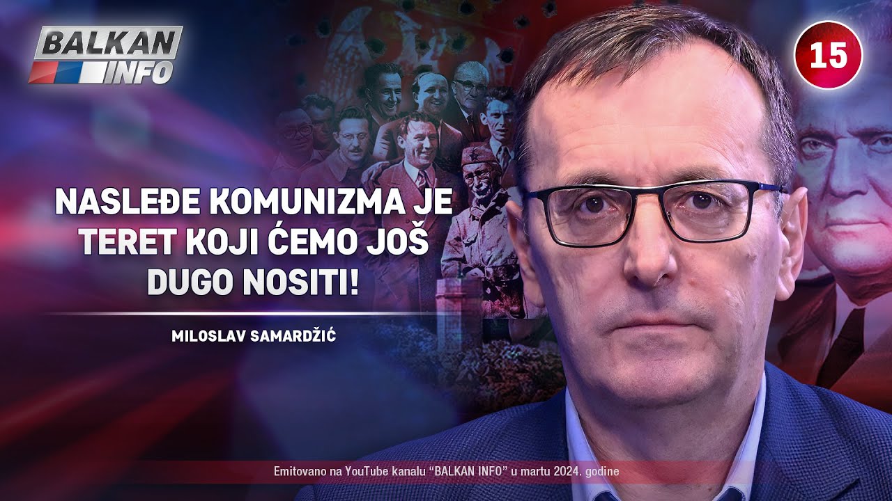 INTERVJU: Miloslav Samardžić - Nasleđe komunizma je teret koji ćemo jo&scaron; dugo nositi! (5.3.2024)