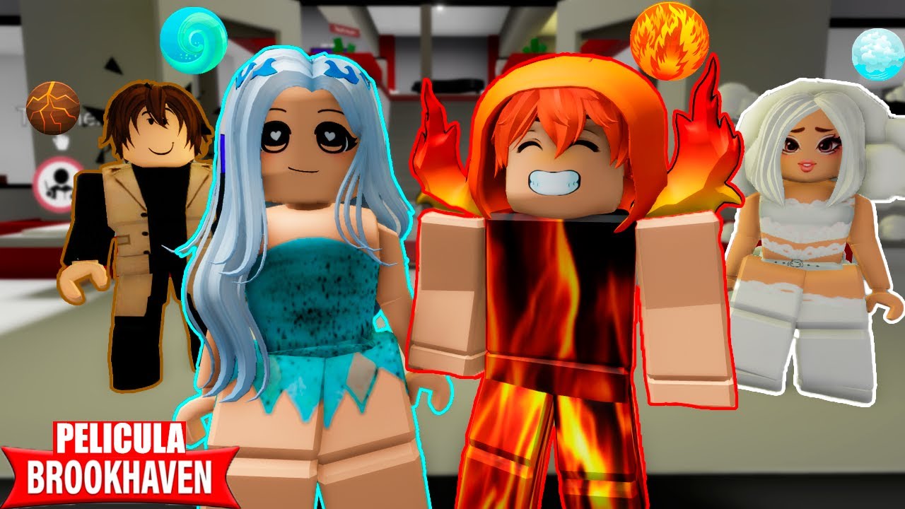 💧 ELEMENTOS en BROOKHAVEN 🔥 PELICULA ROBLOX @Pᴀᴜʟᴀ Nɪᴅʟy