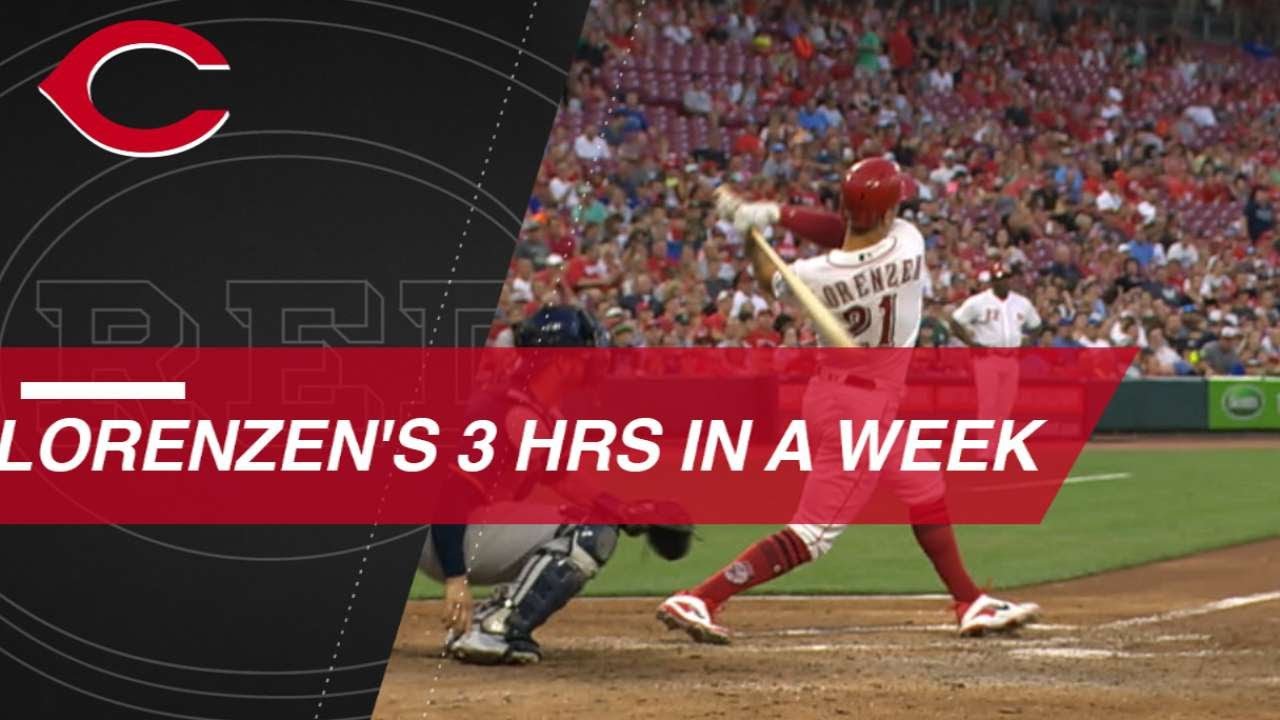 Lorenzen's three home runs in one week