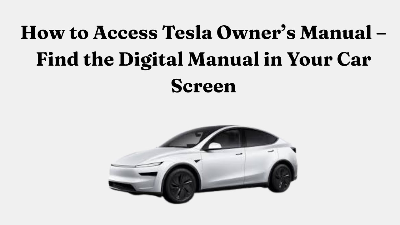 Как получить доступ к руководству пользователя Tesla &mdash; найдите электронное руководство на экране ...