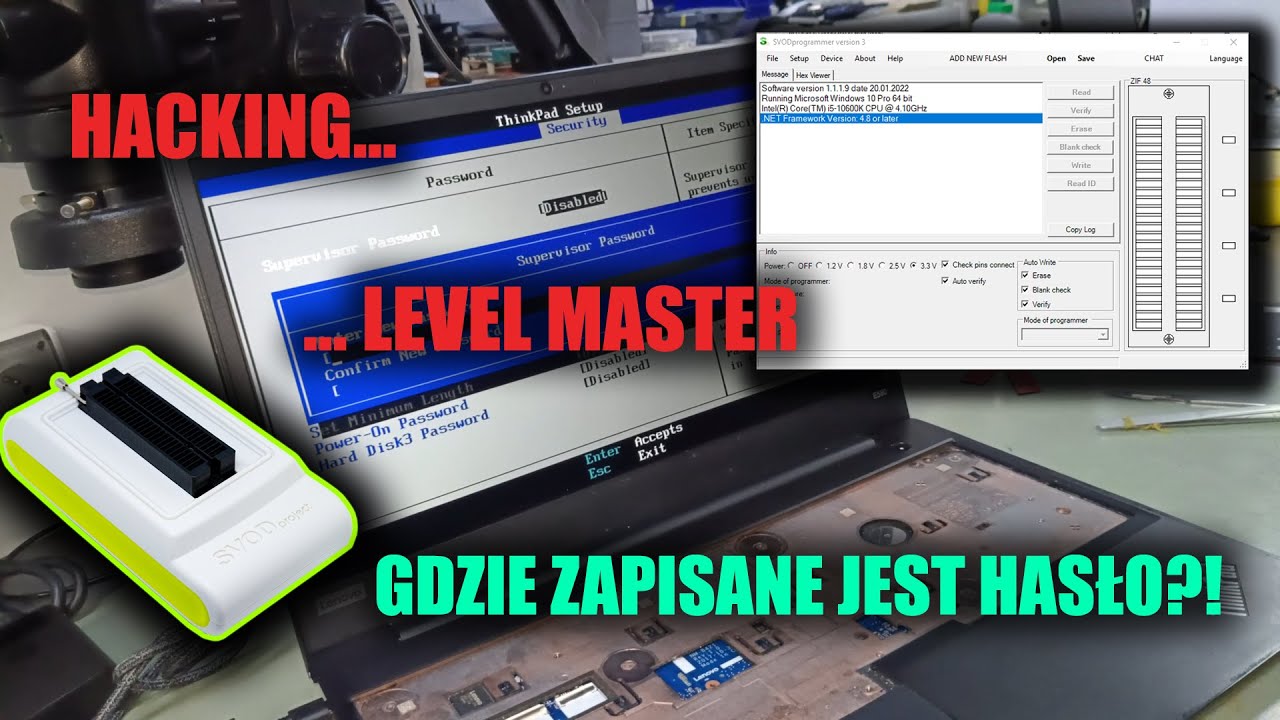 ŁAMANIE hasła BIOS po raz drugi | robimy za FREE | | PCodnowa Repair School #9