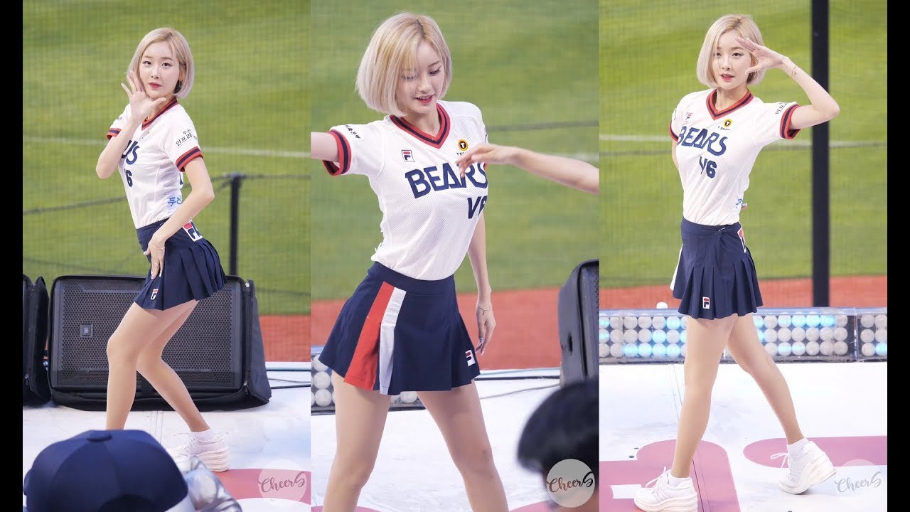 [4K] 출근길 요정 서현숙 치어리더 두산베어스 공연 190707