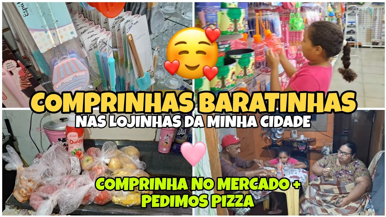 VLOG | COMPRINHAS BÁSICAS NA LOJA DO 5 E NA  1 A 99 + NOITE DA PIZZA EM FAMÍLIA😍💕