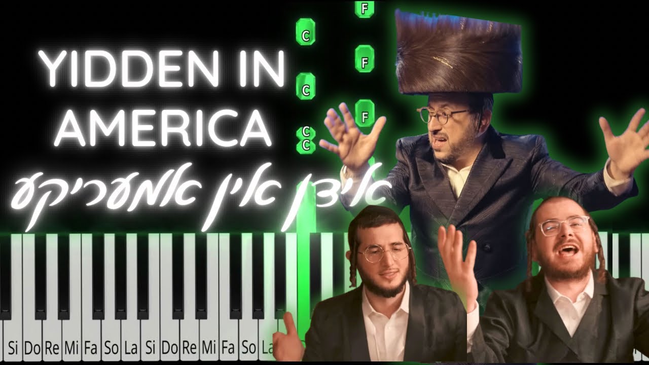 Yidden in America by Lipa Schmeltzer. Piano Tutorial.  אידן אין אמעריקע - ליפא שמעלצר