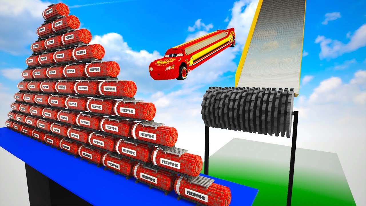 Cars Falling Down Stairs Fall Into 100X Propane Fuel | Teardown