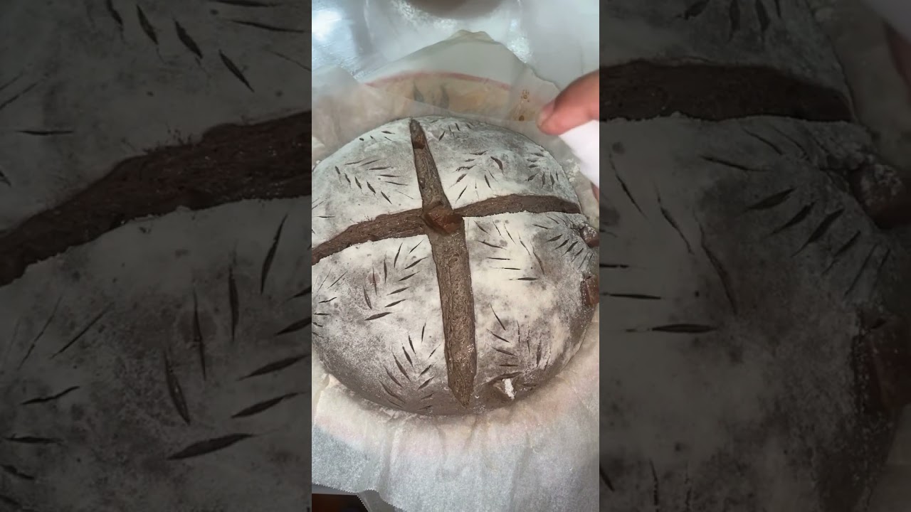 Double Chocolate Sourdough Artisan Loaf #chocolate #sourdough #bread #shorts #viralshorts #jamaica