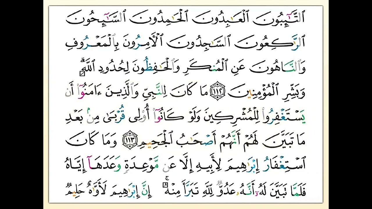 ص ٢٠٥ سورة التوبة ـ المختصر في التفسير 