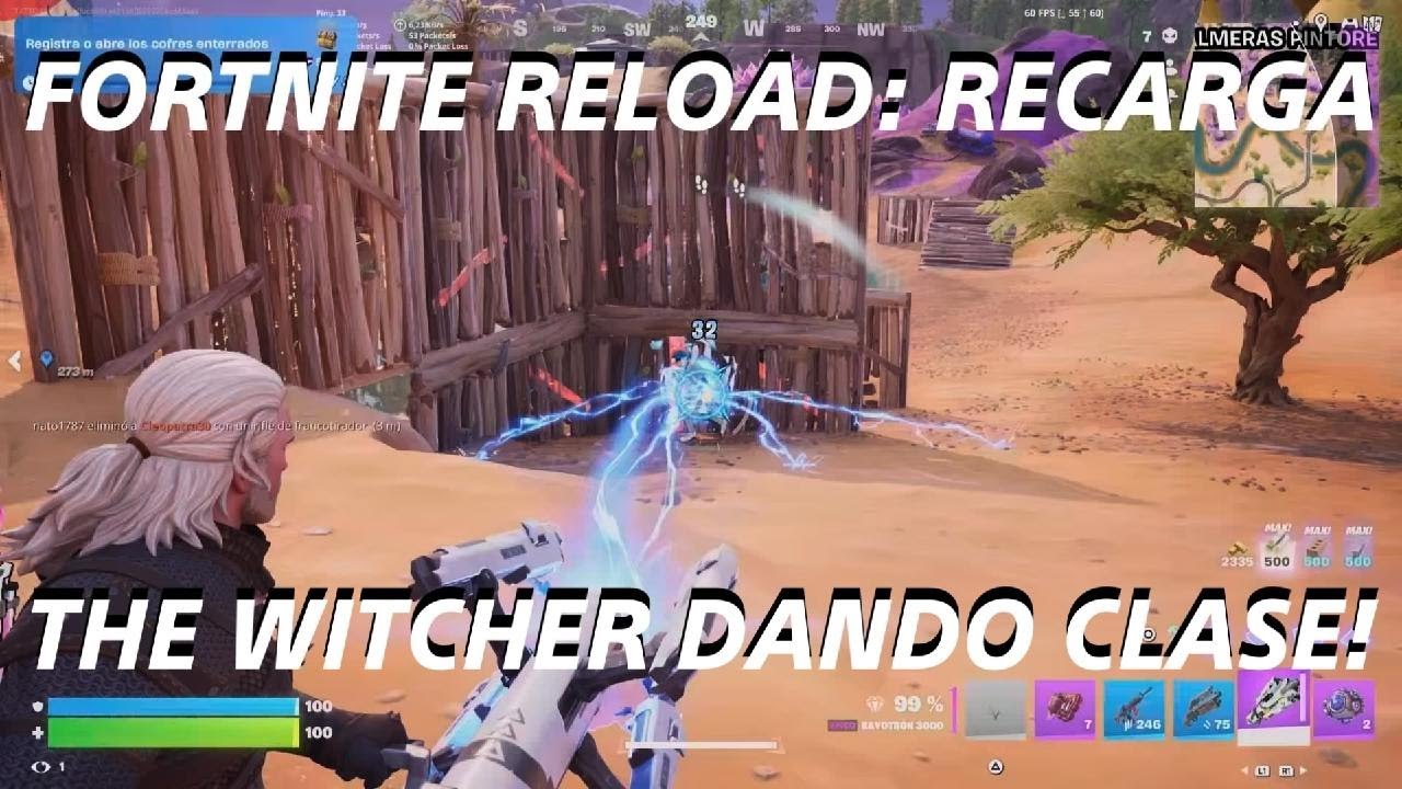 Fortnite Reload: Recarga - The Witcher dando clase en construcción! - TATTO44 - Nueva Actualización 