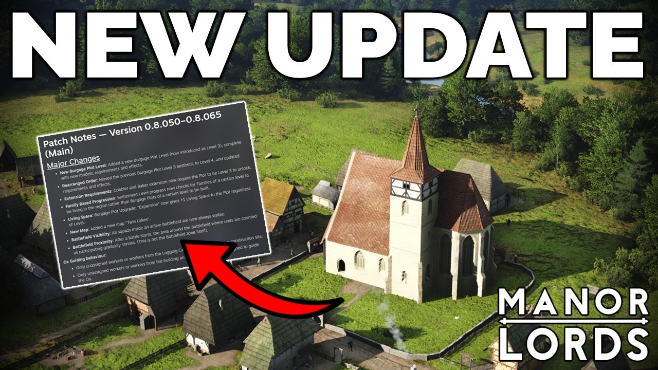 В игре Manor Lords вышло масштабное обновление!