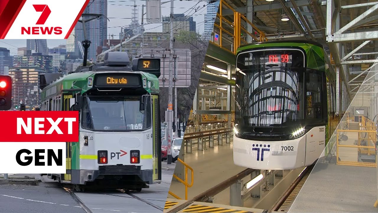 The first of 100 new G-class trams has just been unveiled in Melbourne | 7NEWS
