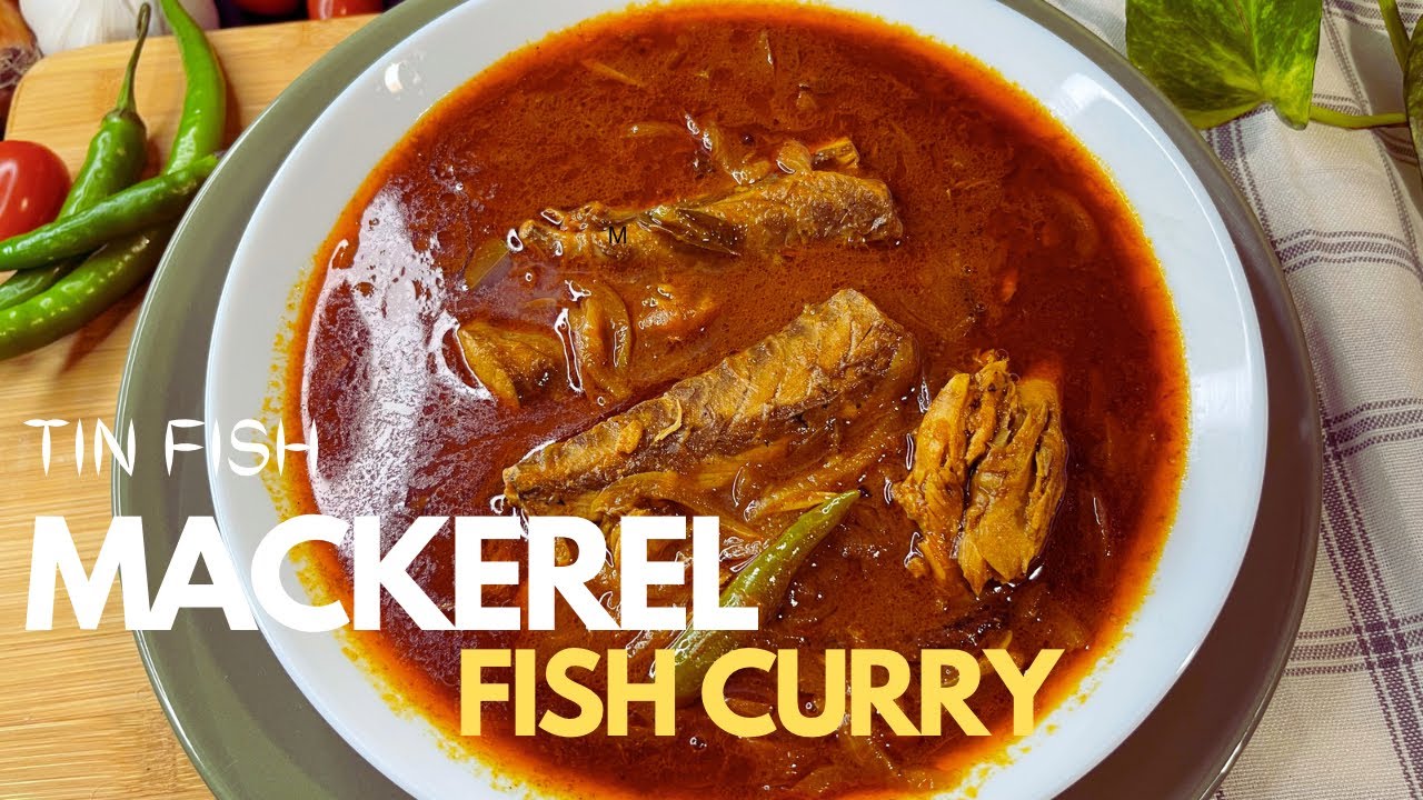 CANNED MACKEREL FISH CURRY Recipe | TIN FISH CURRY (Indian Style)/Tin Maalu | Rinoza’s Recipes