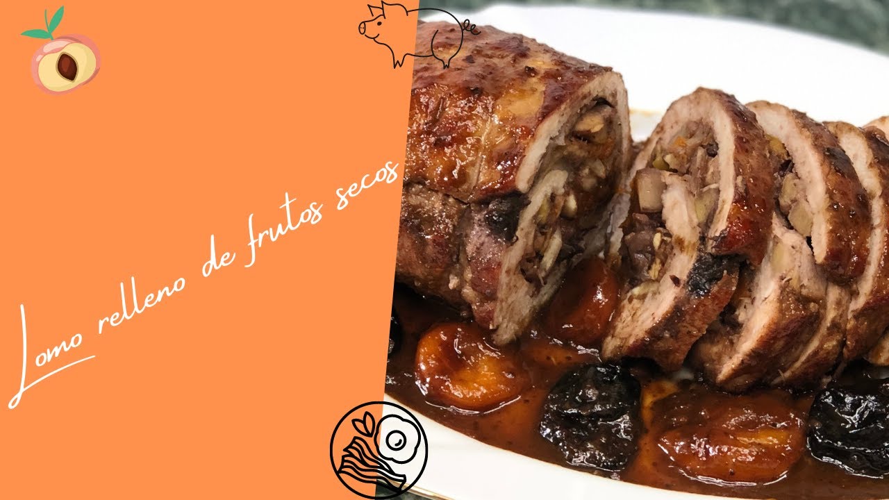 Lomo relleno de frutos secos navideño