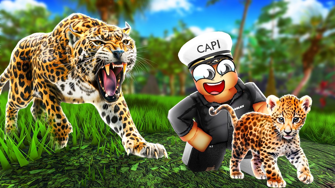 Жизнь ягуара в джунглях в Roblox