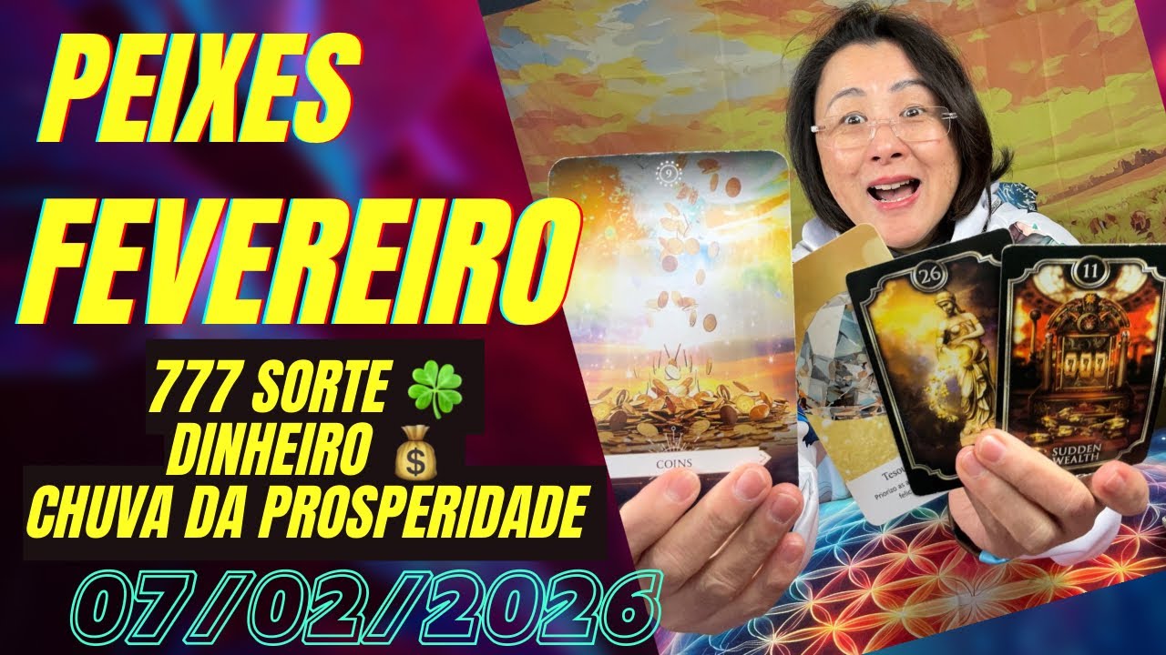 Peixes ♓️ FEVEREIRO A SURPRESA SERÁ TANTA 🙀 chuva de prosperidade 