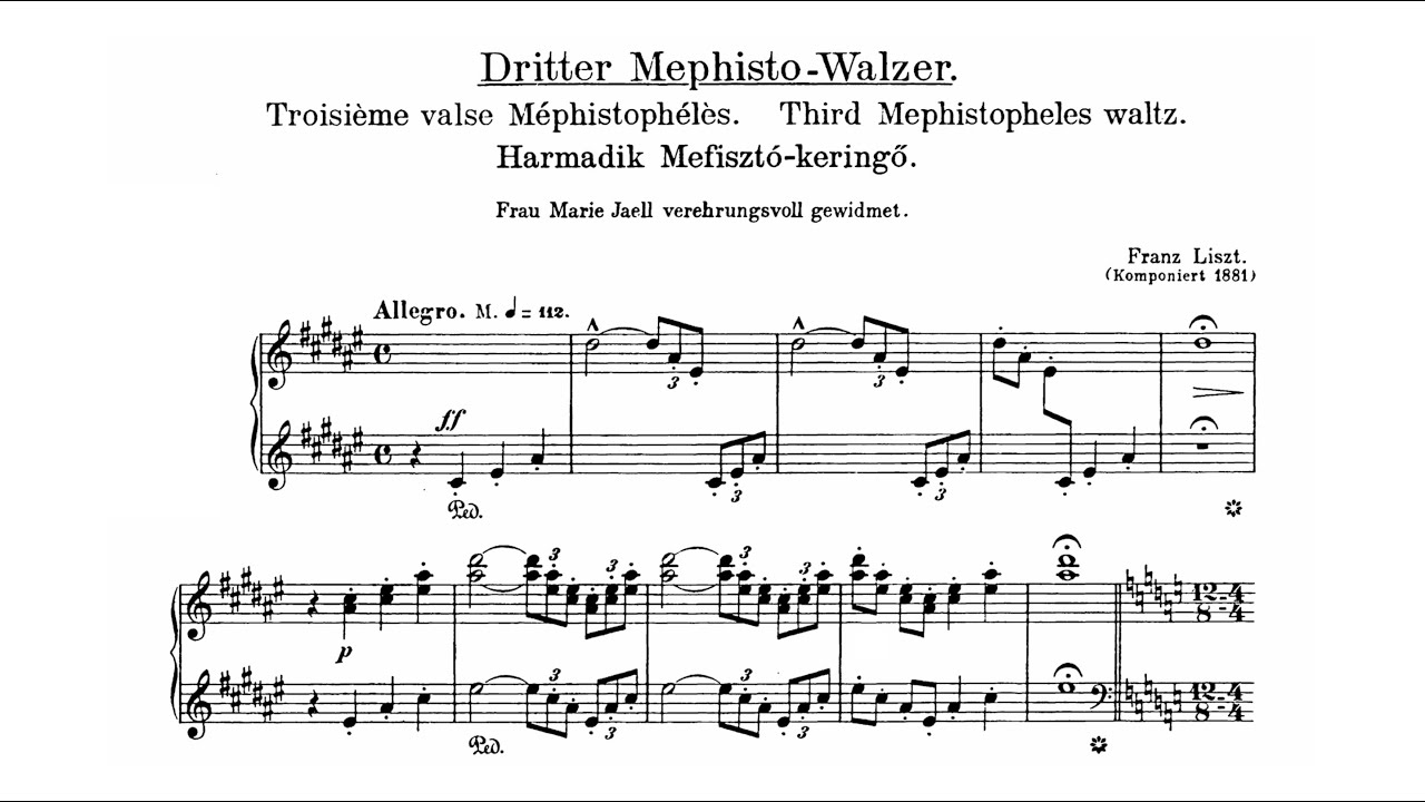 Liszt - Mephisto Waltz No. 3, S. 216 [Misha Dacic]