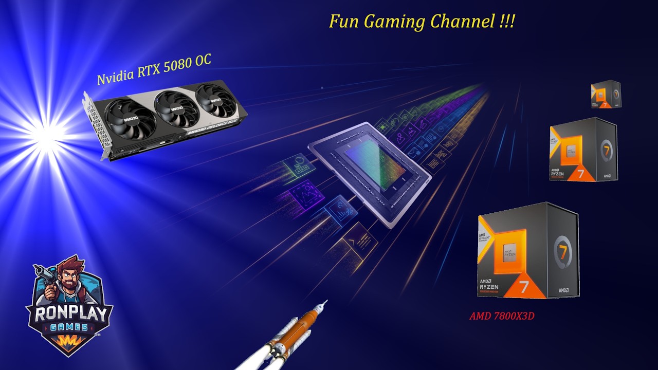 RTX 5080 with 7800X3D - 4K resolution live gaming FPS Counter.