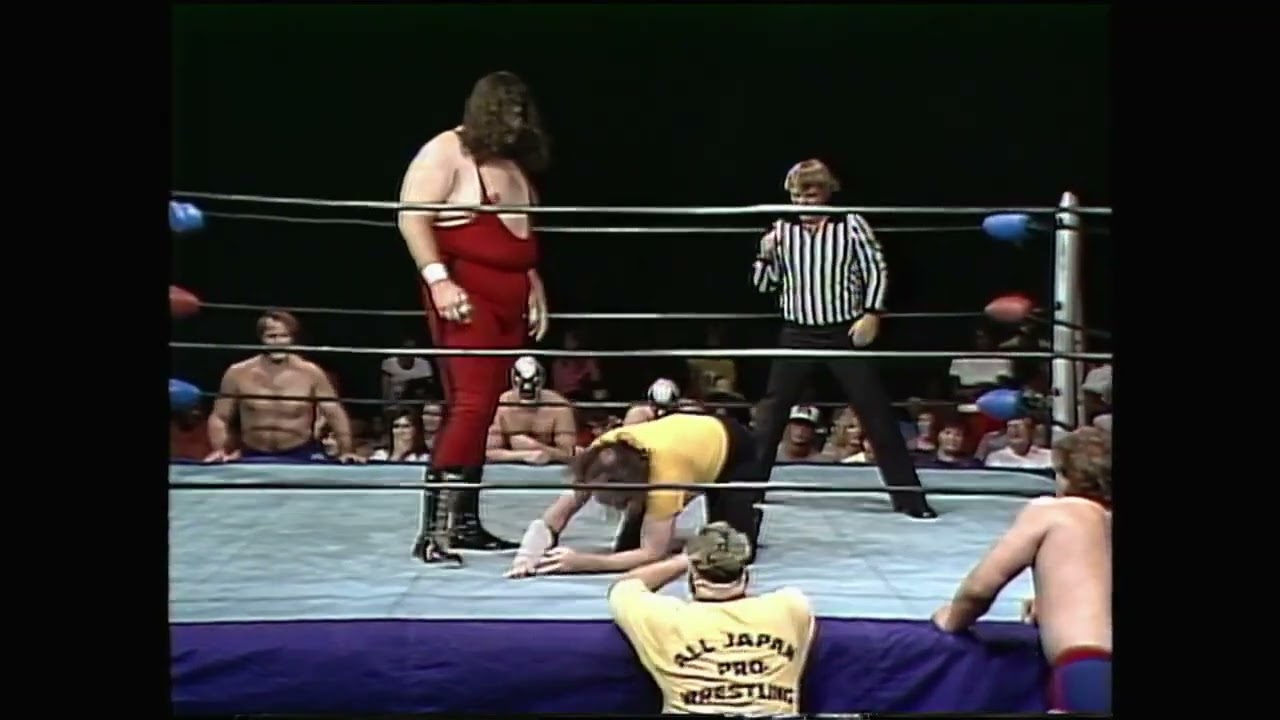 One Man Gang vs Buck Robley (Lumberjack Match).  1982