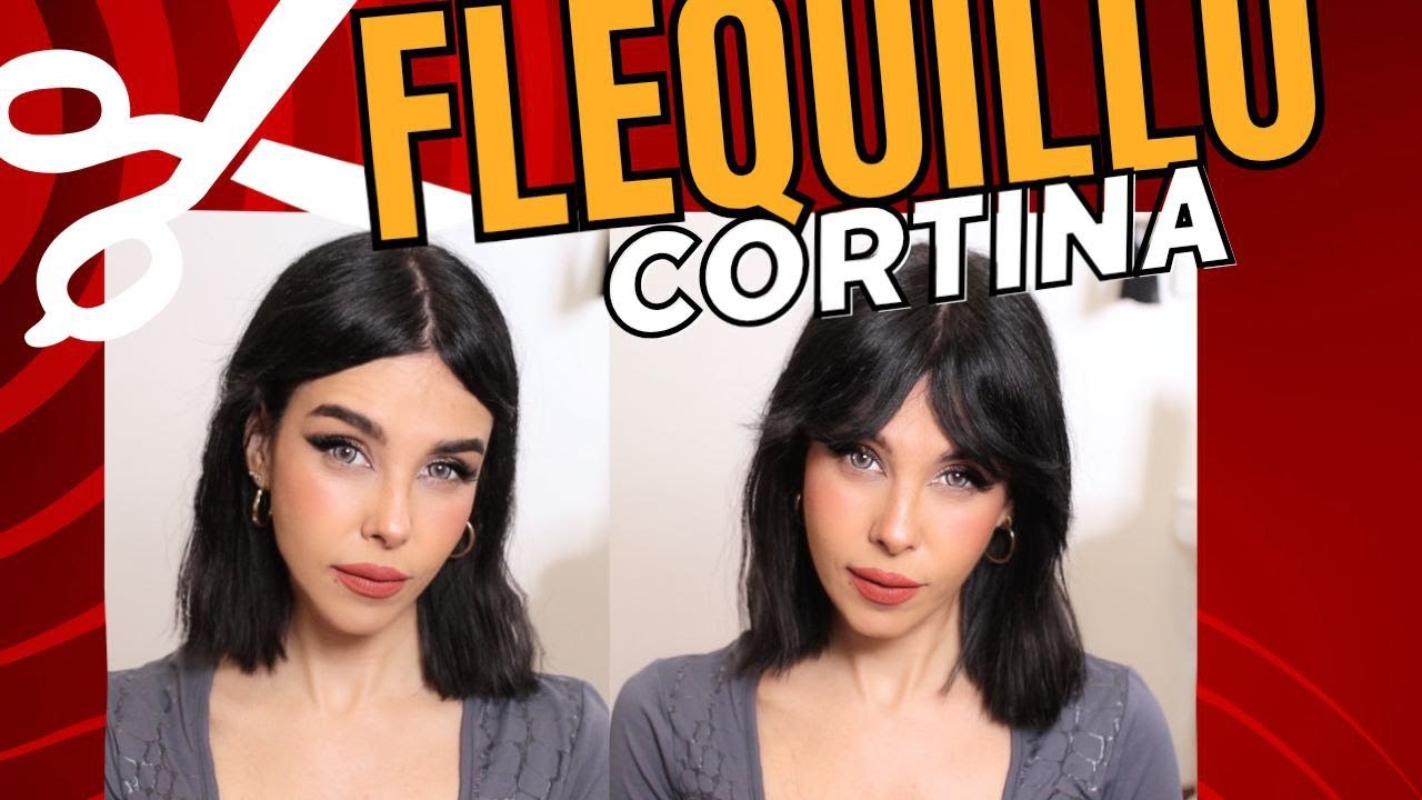 😱COMO CORTAR EL FLEQUILLO CORTINA paso a paso en casa #flequillocortina #flequillo