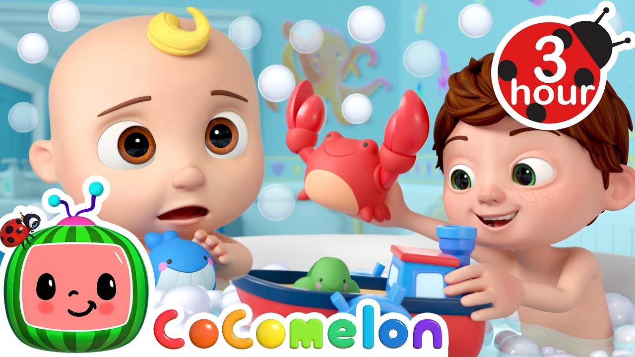 Bath Time Rescue Mission 🦀 CoComelon Nursery Rhymes and Kids Songs | 3 HOURS | After School Club