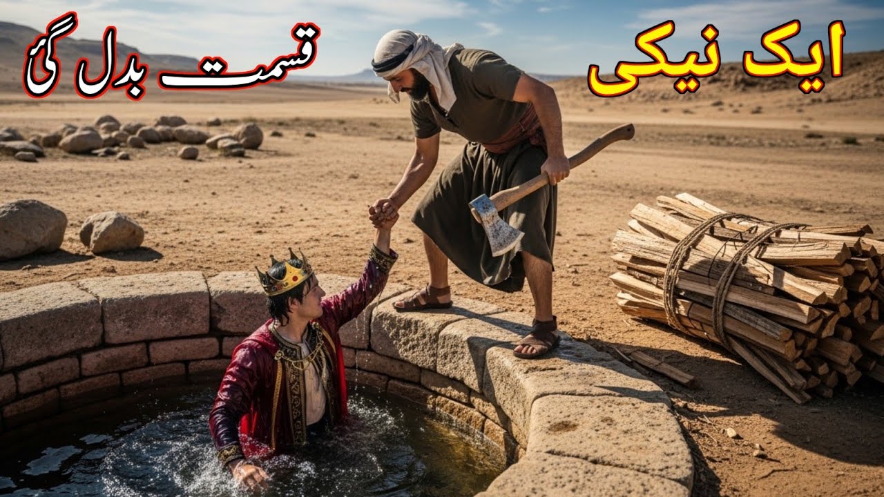 “Ghareeb Lakarrh Kaṭne Wala Aur Doobta Shahzada | Sirf Ek Neki Ne Taqdeer Badal Di”