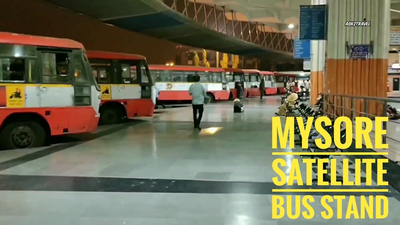 #KSRTC MYSORE (MYSURU) ROAD SATELLITE BUS STAND | BENGALURU | KSRTC AIRAVAT VOLVO | #ASH2TRAVEL