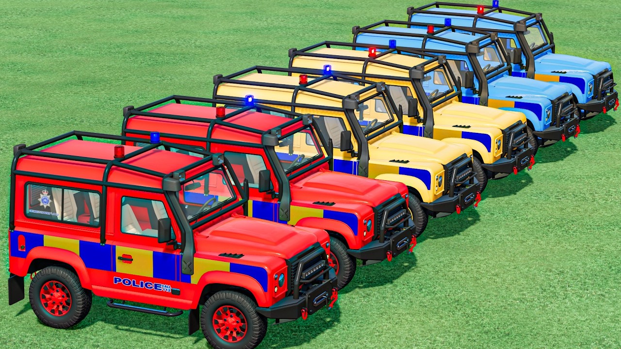 TRANSPORTING ALL POLICE CARS TO  MAN TRUCKS ! FS22