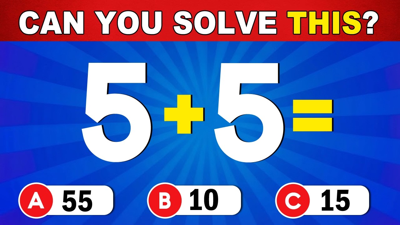 Can You Pass This Maths Quiz? | Ultimate Math Quiz Challenge! ➗🤓✖️