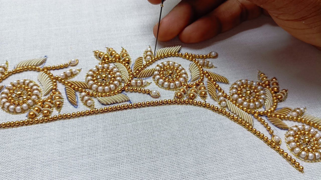 Simple aari work blouse designs || Blouse ki kadai || #aariembroidery2_0 #aariwork
