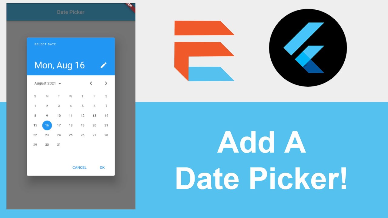 Flutter - How To Add A Date Picker To Your App