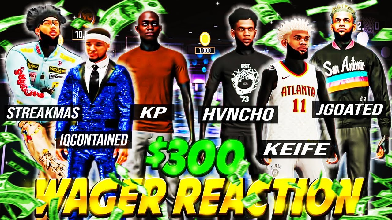 Keife & JGoated Wagered IQContained & KP For $300 On NBA2K22 In The MOST INTENSE WAGER OF THE YEAR!😱