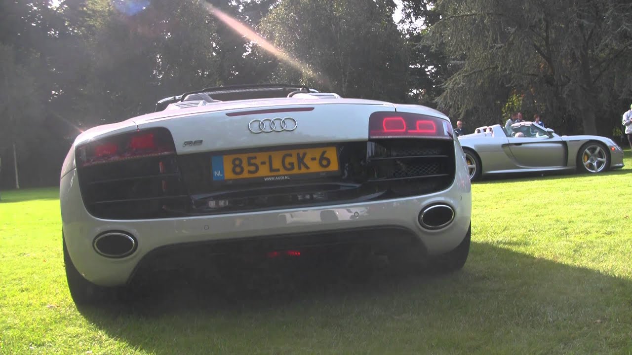 Audi R8 5.2 V10 Spyder LOVELY! Revving