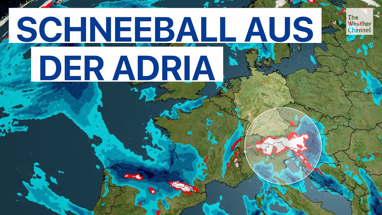 Tiefdruck aus Italien bringt Schnee nach Deutschland