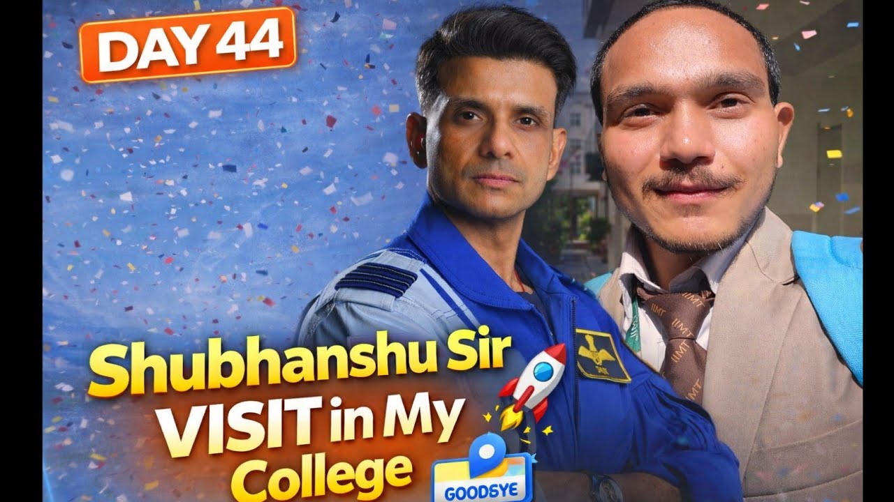 Shubhanshu Sir Visits College - A Day of Inspiration & Motivation!