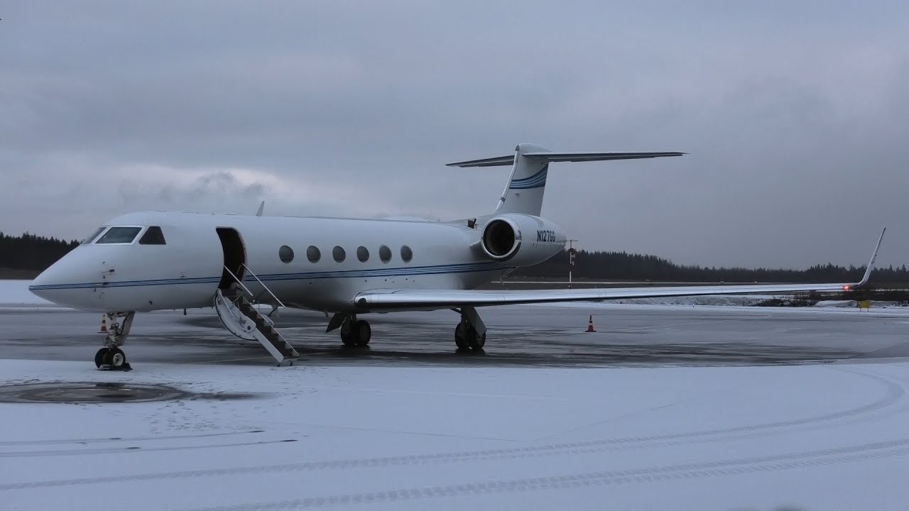 4K | Gulfstream V N127GG at Tampere-Pirkkala