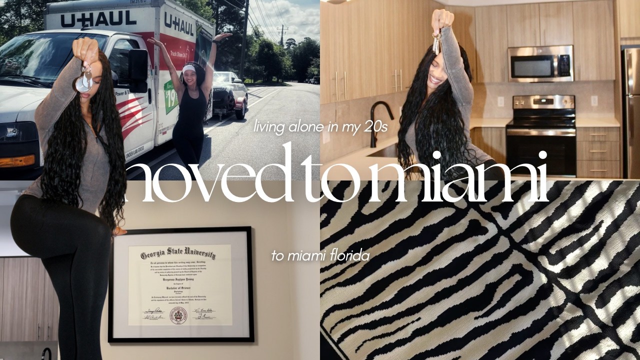 I moved to Miami| living alone in my 20s| new beginnings...